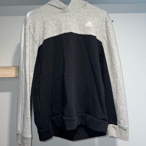 Adidas gray and black hoodie